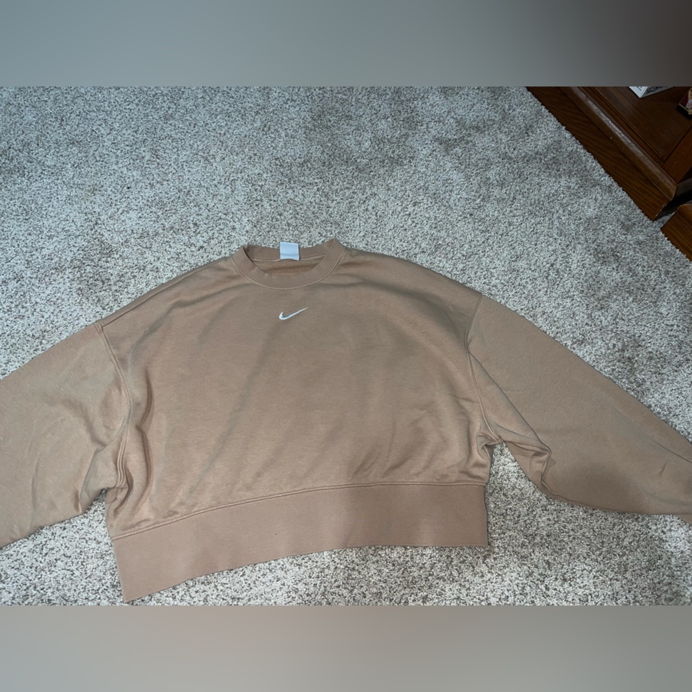 Nike Beige Crewneck Sweatshirt